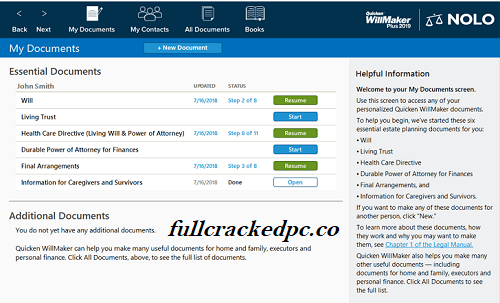 Quicken WillMaker Trust v23.3.2829 Crack + Key Full Download